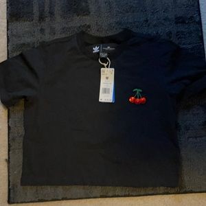 NWT Women Adidas crop tee